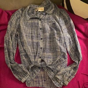 Jaeger Silk tie front blouse